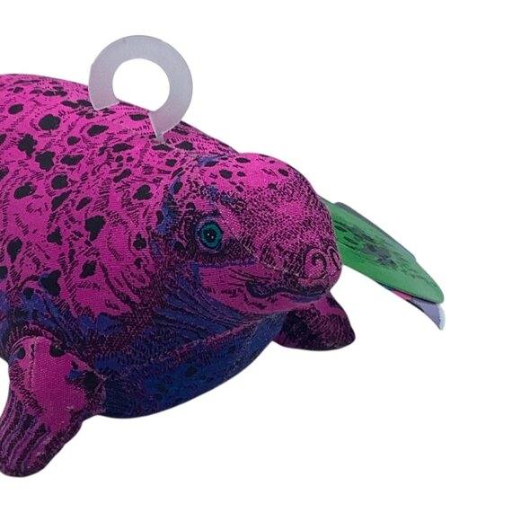 Vtg 1992 WWF Wildlife Pink Seal Plush Toy Applause 7” NEW Stuffed Animal - Picture 2 of 9